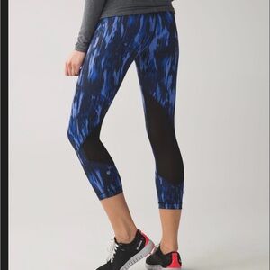 Lululemon Athletica Blue Abstract Leggings